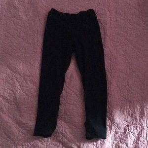90 degrees crop leggings black